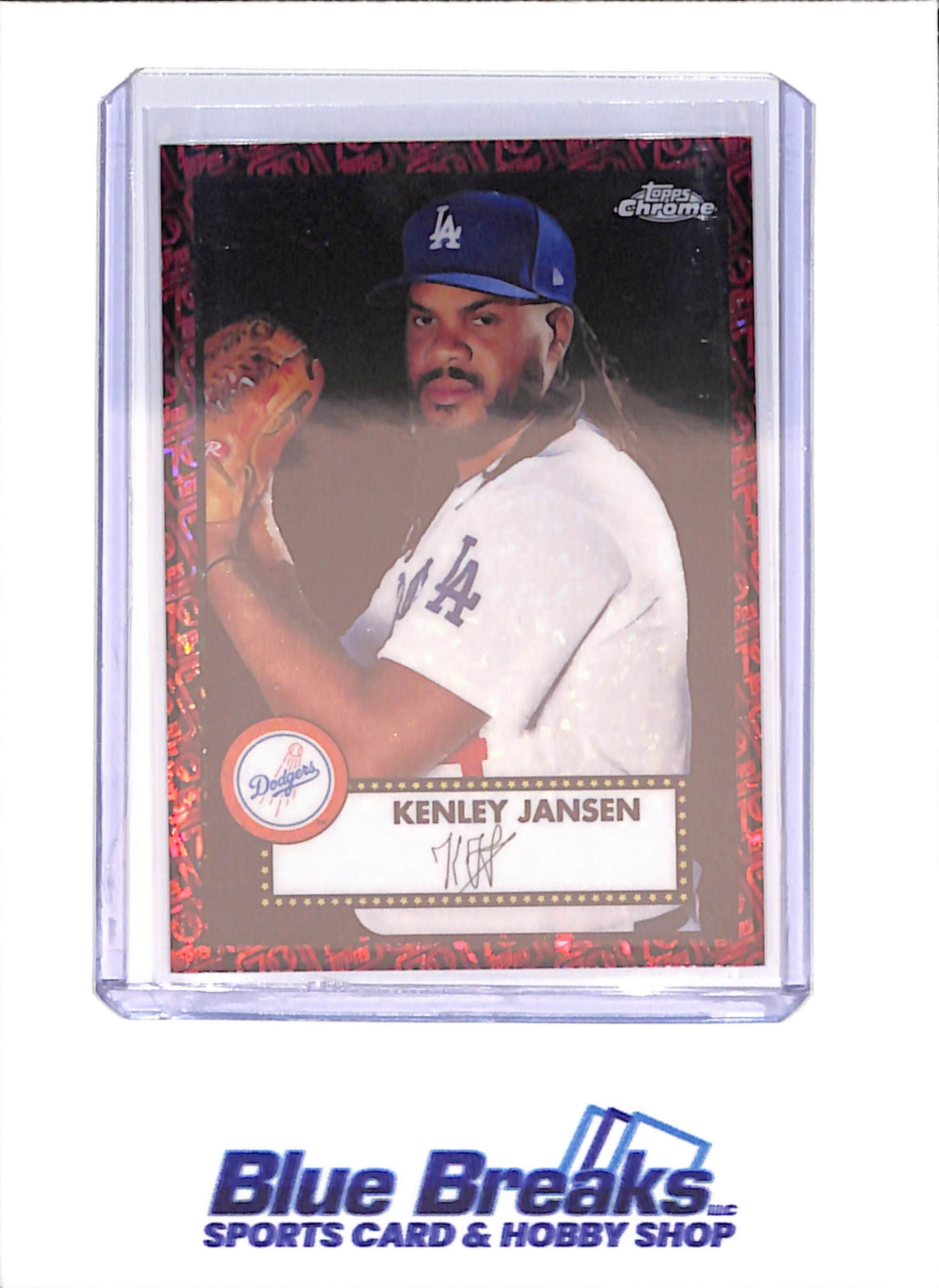 2021 Topps Chrome Platinum Anniversary - Kenley Jansen - 3/5 - Los Angeles Dodgers - Baseball - #344 - drop