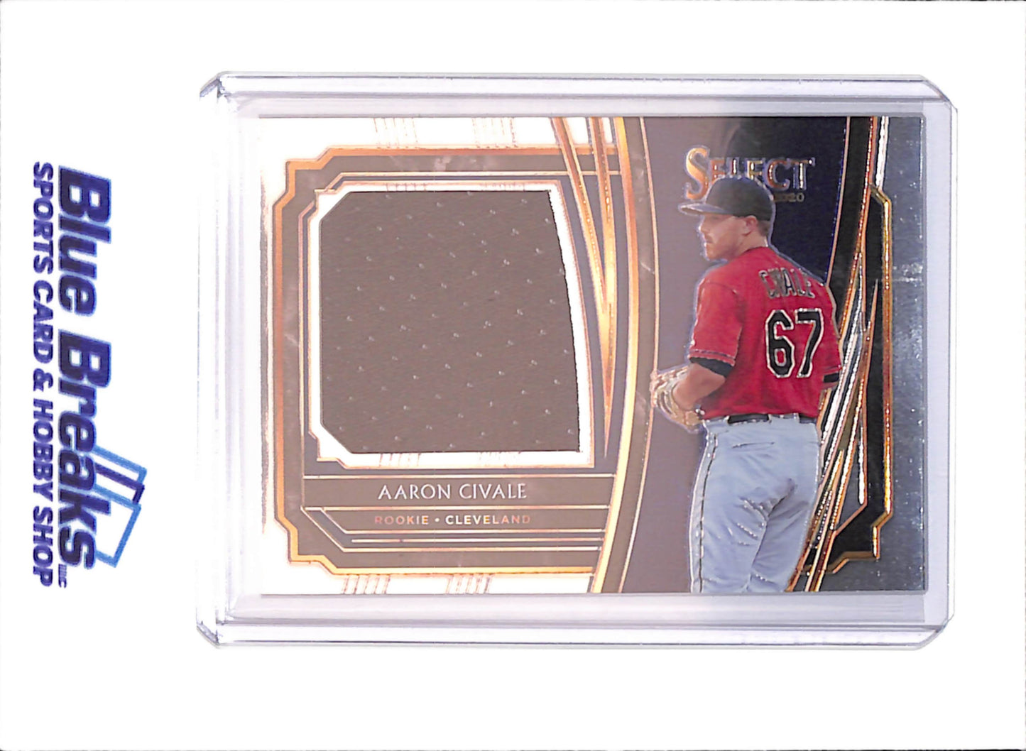 2020 Panini Select - Aaron Civale - Relic - Rookie - Cleveland Guardians - Baseball - #RJS-AC - drop