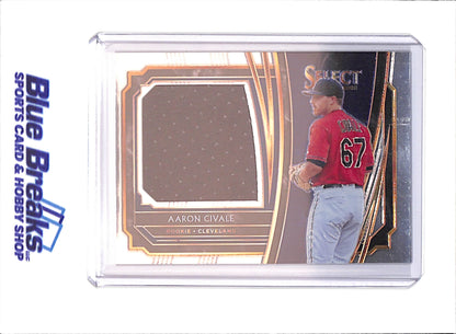 2020 Panini Select - Aaron Civale - Relic - Rookie - Cleveland Guardians - Baseball - #RJS-AC - drop