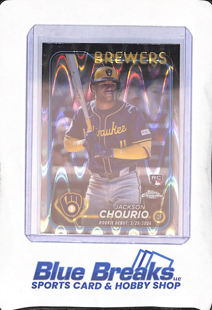 2024 Topps Chrome  - Jackson Chourio - Rookie Debut Wave - Milwaukee Brewers - Baseball - #USC30