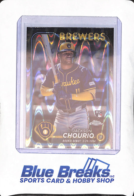 2024 Topps Chrome  - Jackson Chourio - Rookie Debut Wave - Milwaukee Brewers - Baseball - #USC30