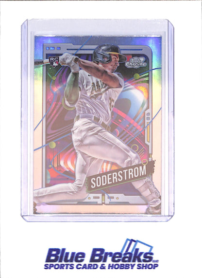 2024 Topps Chrome Cosmic - Tyler Soderstrom - RC - Oakland Athletics - Baseball - #37 - drop