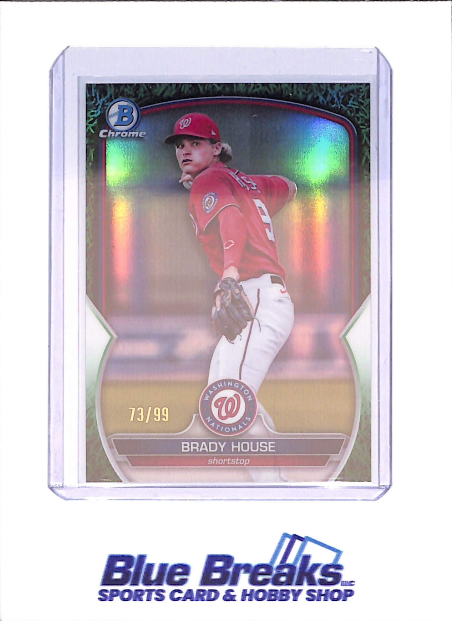 2023 Bowman Chrome - Brady House - 73/99 - Washington Nationals - Baseball - #BCP-68 - drop