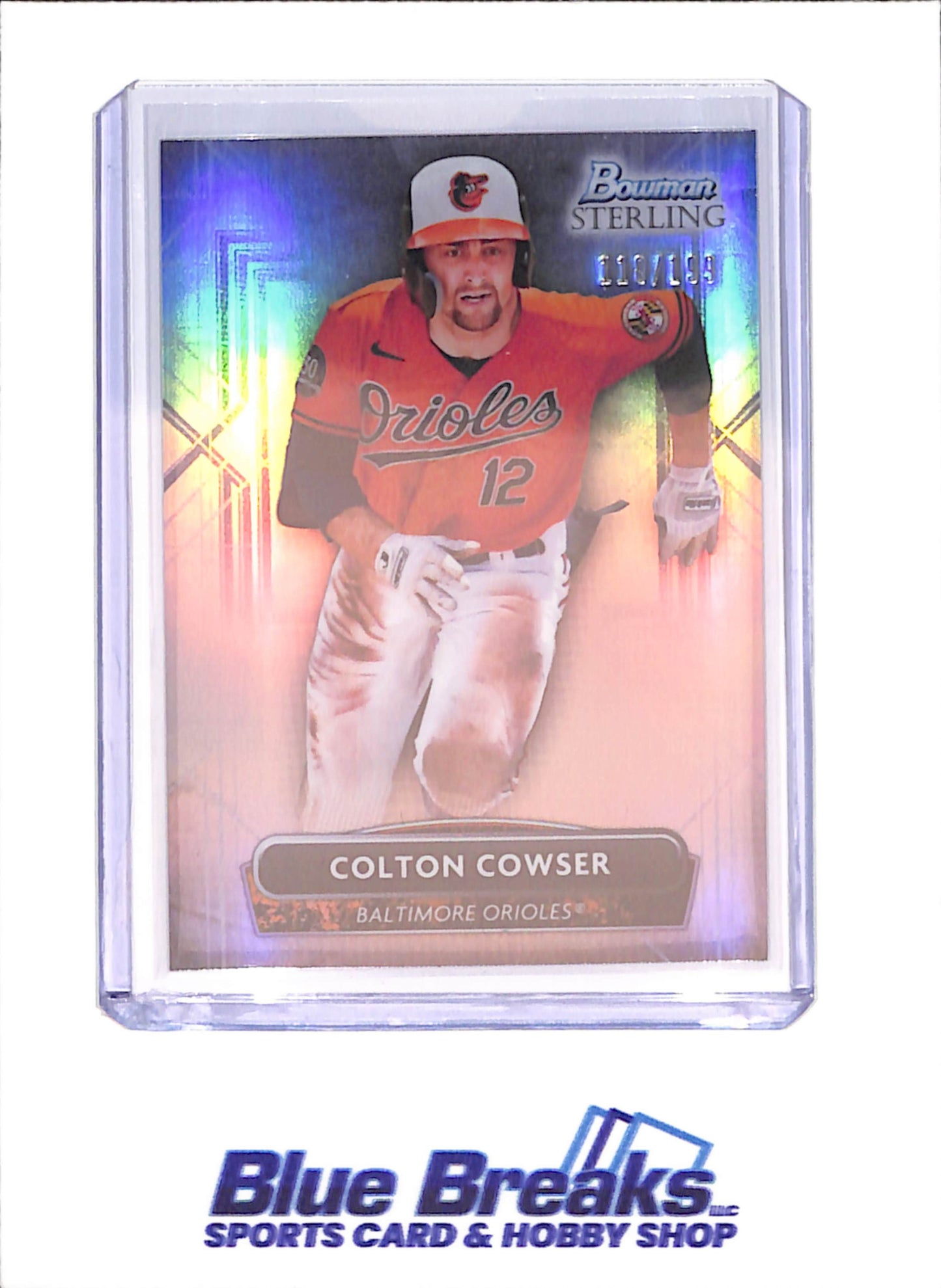 2022 Bowman Sterling - Colton Cowser - Refractor - 118/199 - Baltimore Orioles - Baseball - #BSP-72 - drop