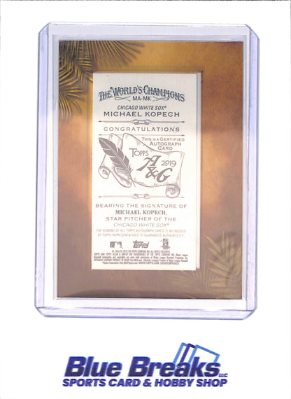 2019 Topps Allen & Ginter - Michael Kopech - Mini Border Autograph - RC - Chicago White Sox - Baseball - #MA-MK - drop