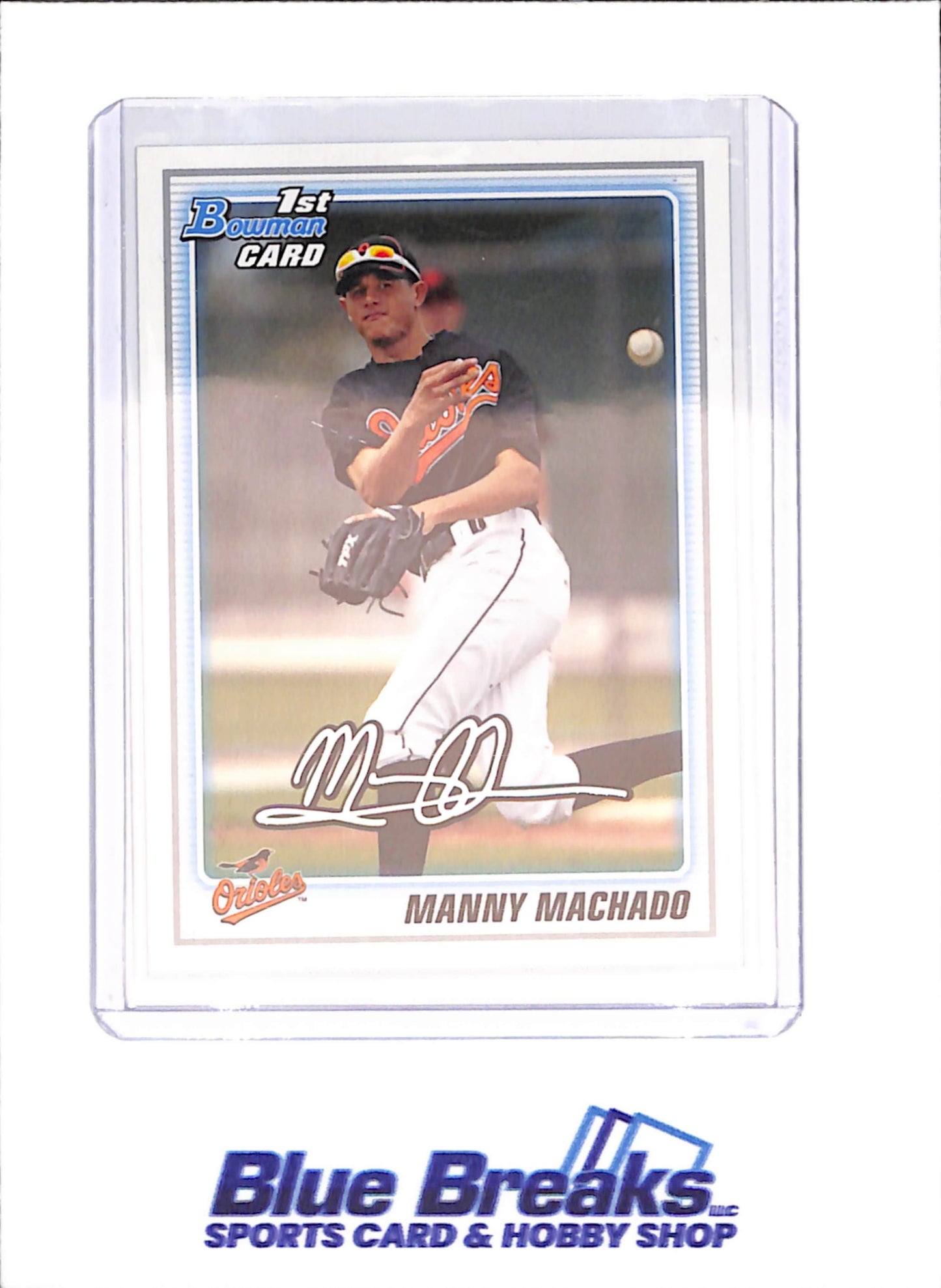 2010 Bowman - Manny Machado - 1st Bowman - Baltimore Orioles - Baseball - #BDPP80 - drop