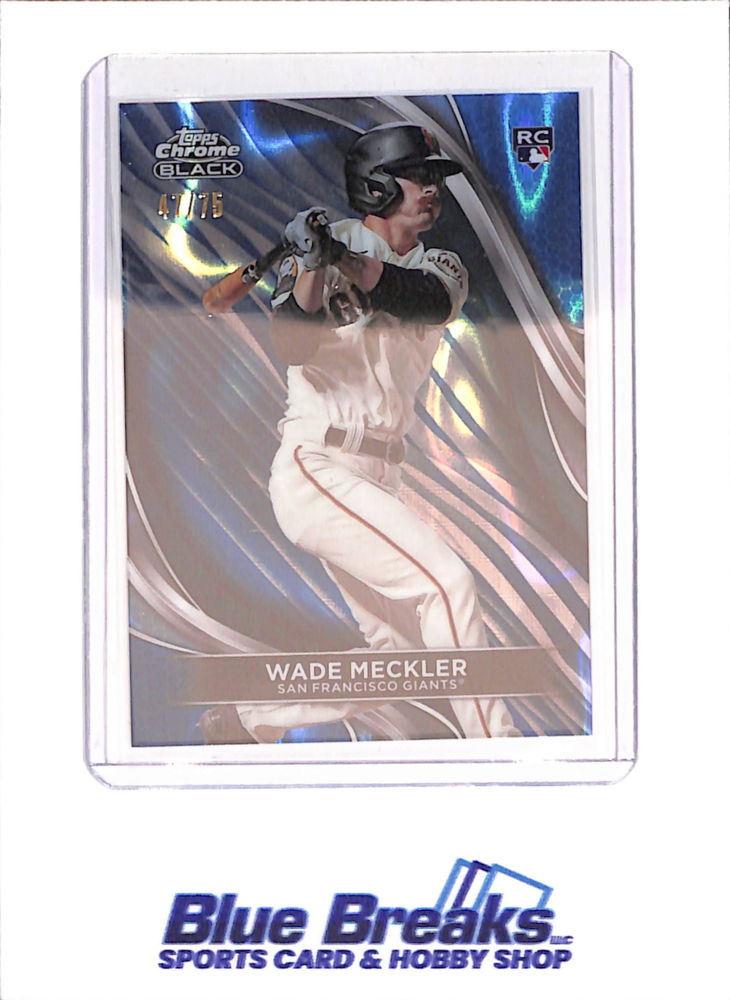 2024 Topps Chrome Black - Wade Meckler - RC - 47/75 - San Francisco Giants - Baseball - #47 - drop