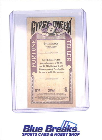 2019 Topps Gypsy Queen - Nolan Arenado - Fortune Teller - 88/99 - Colorodo Rockies - Baseball - #FTM-NA - drop