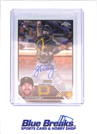 2023 Topps Chrome - Jason Delay - Autograph - RC - Pittsburgh Pirates - Baseball - #RA-JD - drop