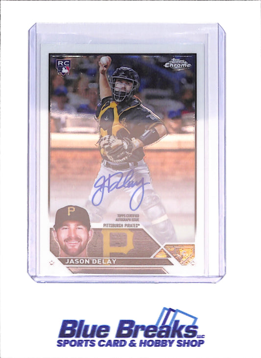 2023 Topps Chrome - Jason Delay - Autograph - RC - Pittsburgh Pirates - Baseball - #RA-JD - drop