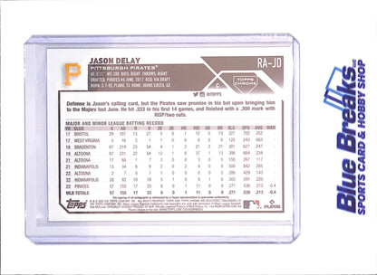 2023 Topps Chrome - Jason Delay - Autograph - RC - Pittsburgh Pirates - Baseball - #RA-JD - drop