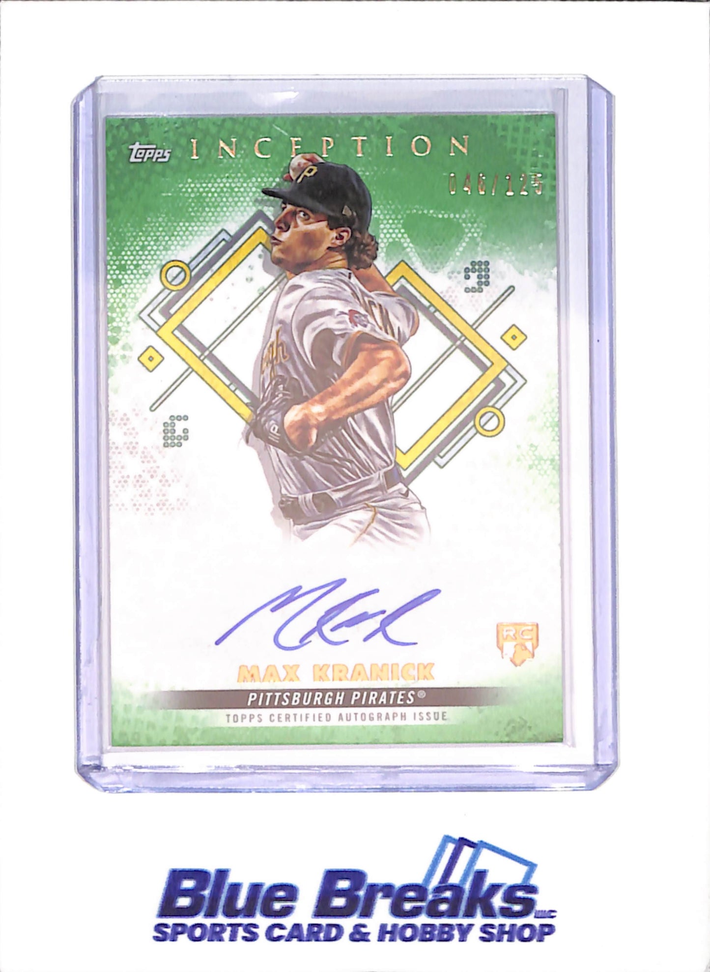 2022 Topps Inception - Max Koranic - Rookies & Emerging Stars Autograph - RC - 46/125 - Pittsburgh Pirates - Baseball - #BRES-MK - drop