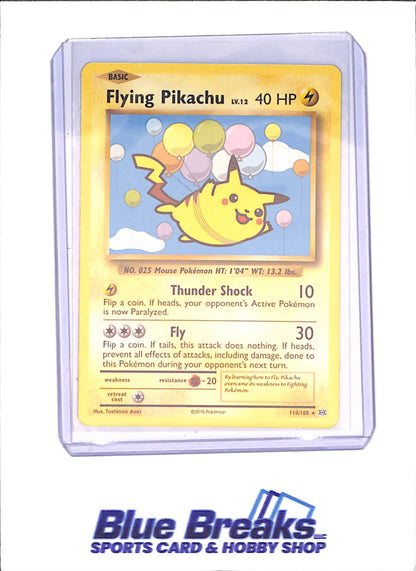 2016 Pokemon - Flying Pikachu - XY Evolutions - 110/108 - drop