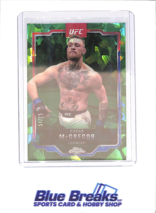 2025 Topps Chrome Sapphire - Conor McGregor - 51/75 - UFC - #101 - drop