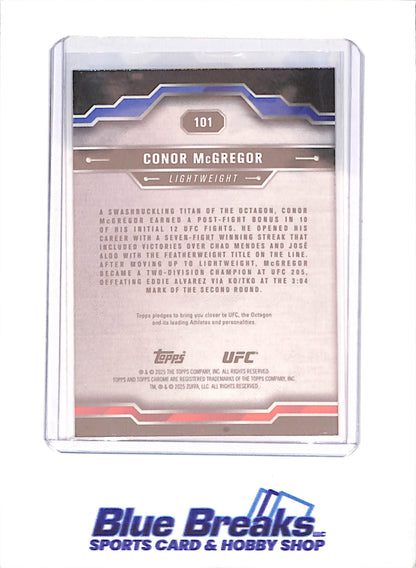 2025 Topps Chrome Sapphire - Conor McGregor - UFC - #101 - drop