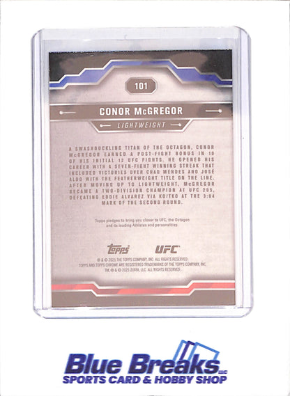2025 Topps Chrome Sapphire - Conor McGregor - UFC - #101 -drop