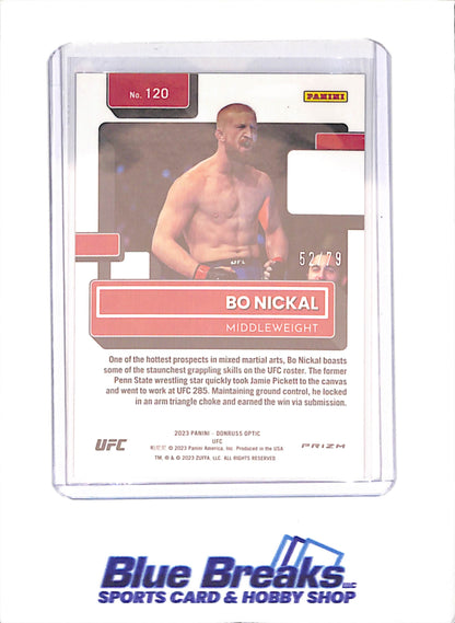 2023 Panini Donruss Optic - Bo Nickal - Pink Lazer - Rated Rookie - 52/79 - #120 - drop