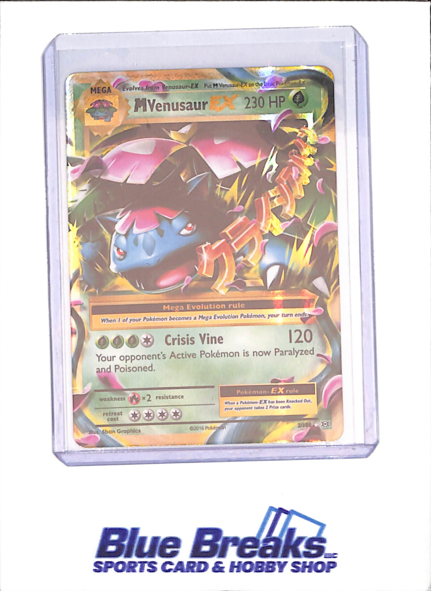 2016 Pokemon - XY Evolutions - Mega Venasaur EX - 2/108 - drop