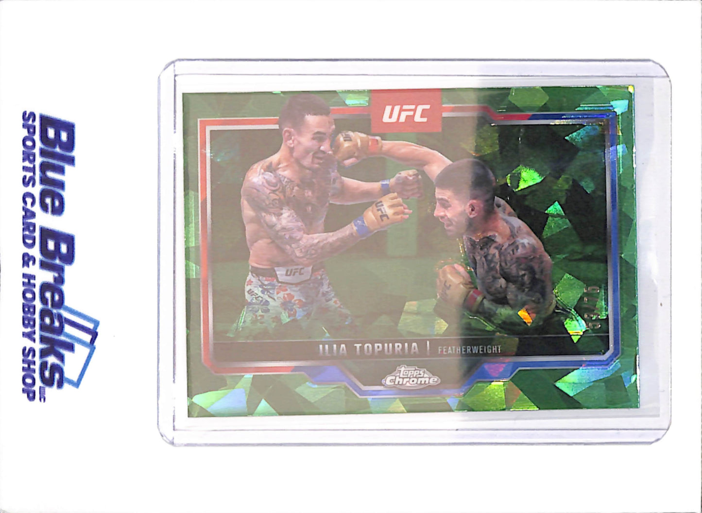 2025 Topps Chrome Sapphire - Ilia Topuria - 53/75 - UFC - #43 - drop