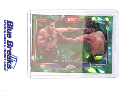 2025 Topps Chrome Sapphire - Assu Almabayev - 16/75 - UFC - #182 - Drop