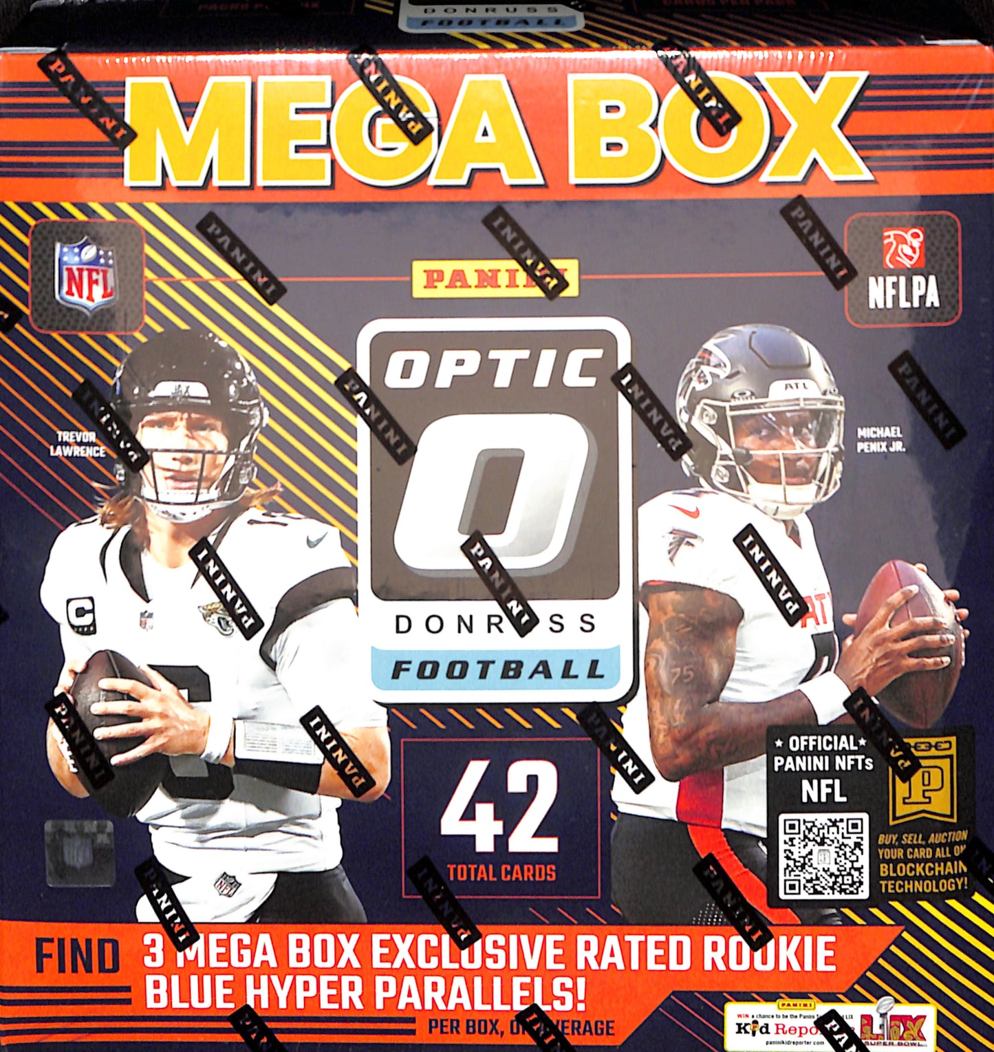 2024 Donruss Optic Mega Box - Football - Blue Hyper - Football - Sealed Wax