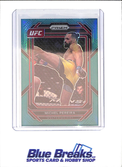 2023 Panini Prizm - Michel Pereira - Teal - 8/49 - UFC - #192 - drop