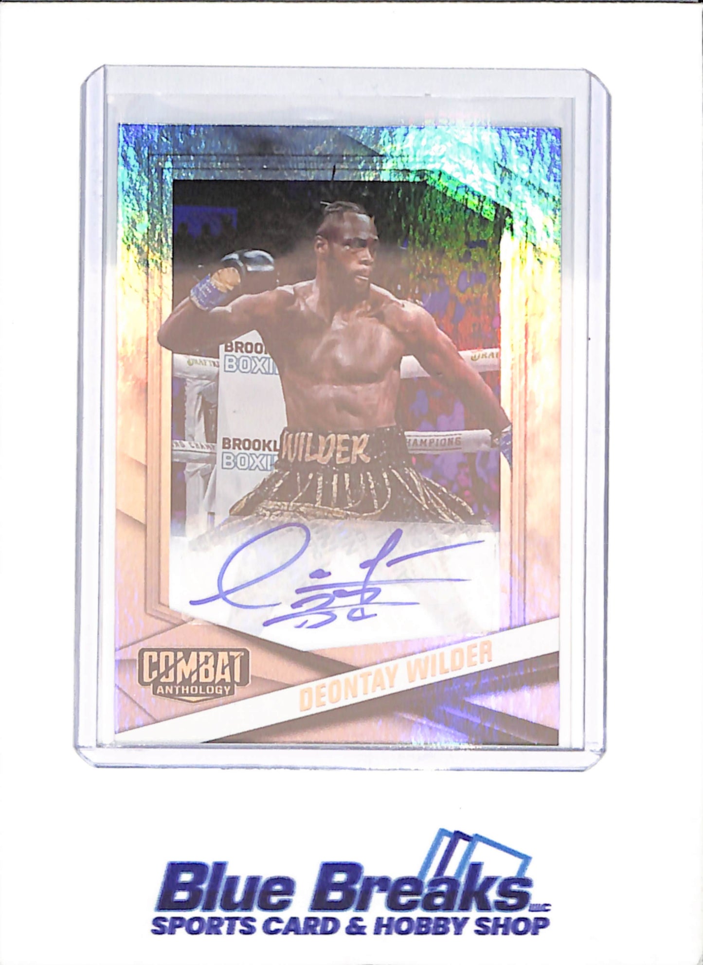 2025 Panini Combat Anthology - Deontay Wilder - Autograph - Boxing - #8 - drop