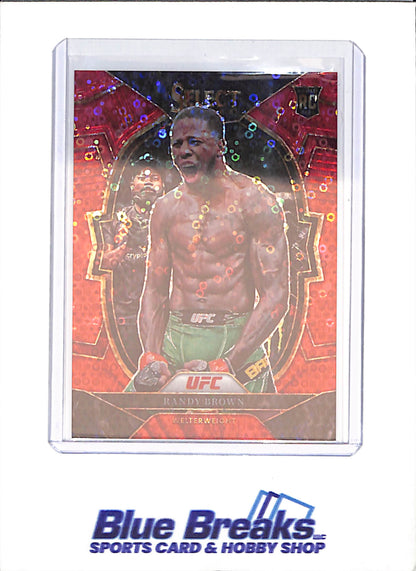 2023 Panini Select - Randy Brown - Red Disco - RC - 67/99 - UFC - #81 - drop