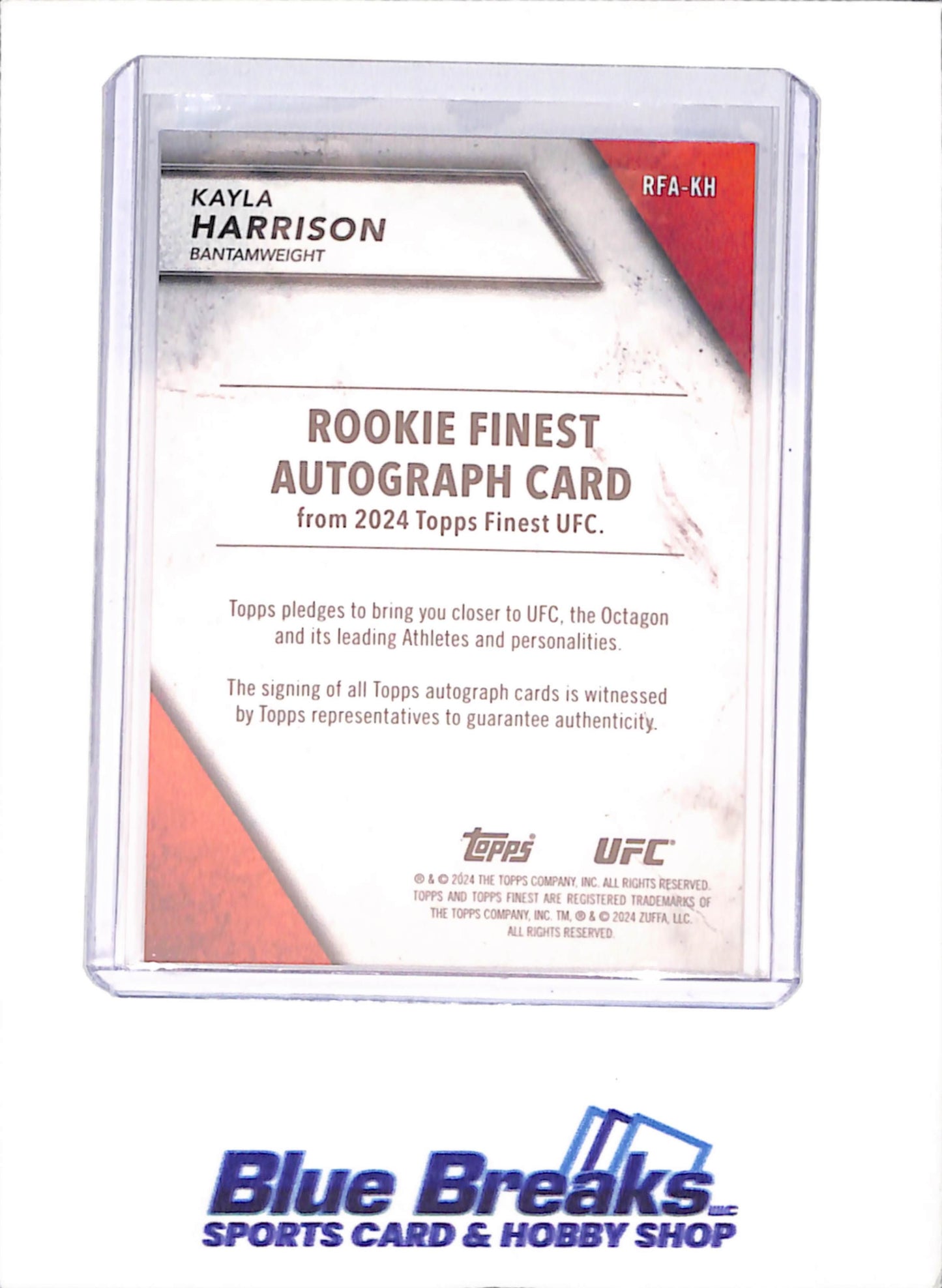 2024 Topps Finest - Kayla Harrison - Autograph - UFC - RC - #RFA-KH - drop