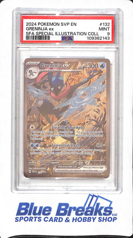2024 Pokemon Scarlet & Violet Promo - Greninja ex Special Illustration - PSA MINT 9 - #132