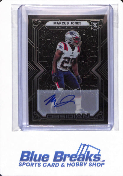 2022 Panini Obsidian - Marcus Jones - #193 - New England Patriots - Football - Autographed - 57/199