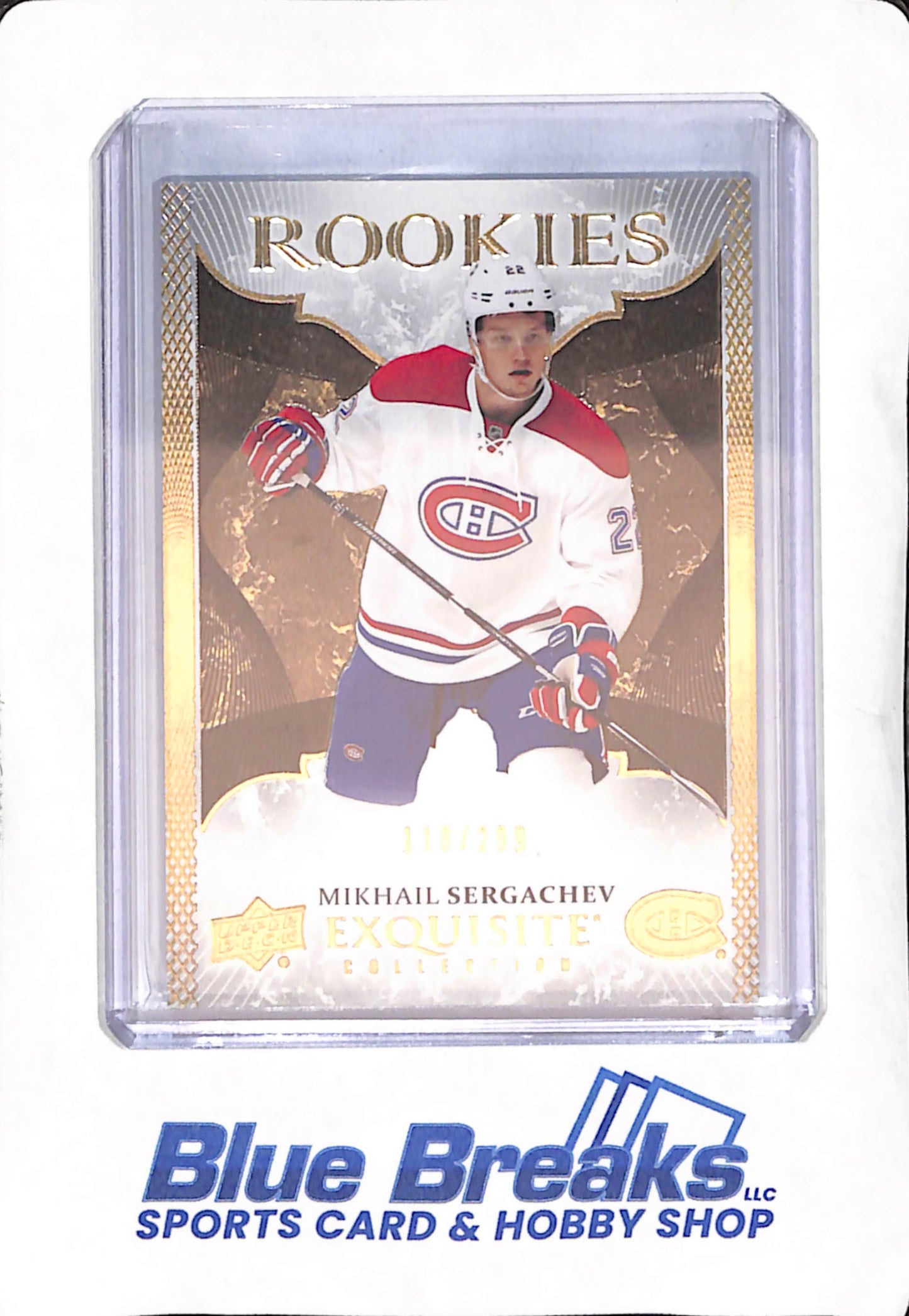 2016-2017 Upper Deck Exquisite Collection - Mikhail Dergachev - Rookies - Montreal Canadiens - Hockey - 118/299 - #R-18