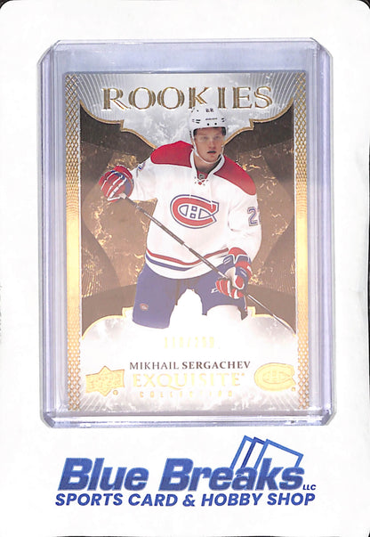 2016-2017 Upper Deck Exquisite Collection - Mikhail Dergachev - Rookies - Montreal Canadiens - Hockey - 118/299 - #R-18