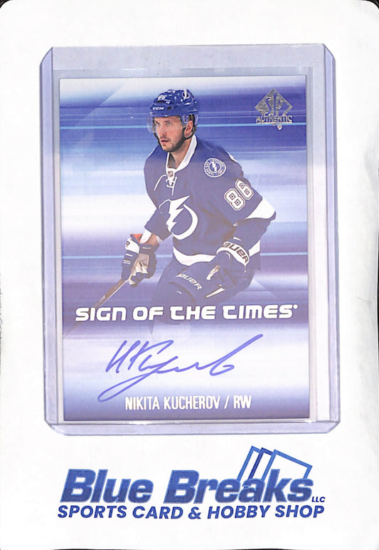 2015-16 Nikita Kucherov - SP Authentic - Sign of the Times Autograph - Tampa Bay Lightning - Hockey - #SOTT-NK