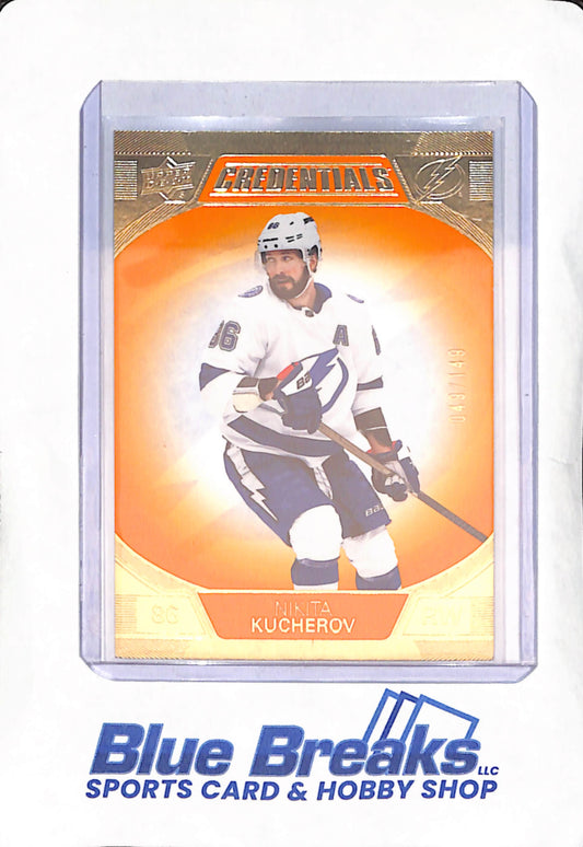2022-23 Upper Deck Credentials - Nikita Kucherov - Tampa Bay Lightning - Hockey - 49/149 - #78