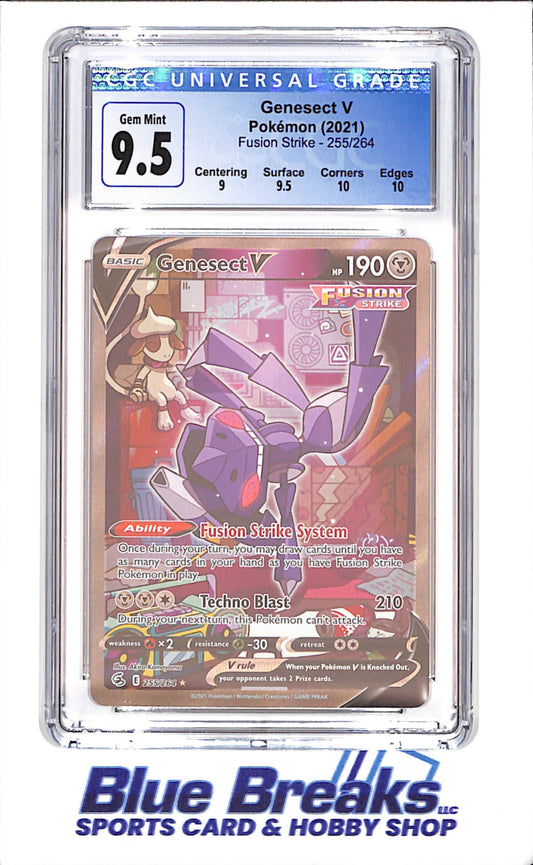 2021 Pokemon - Genesect V - Fusion Strike - CGC 9.5 - 255/264 - drop