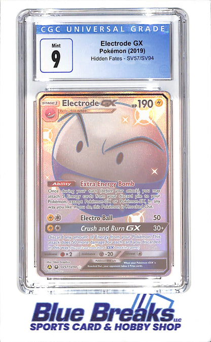 2019 Pokemon - Electrode GX - Hidden Fates - CGC 9 - SV57/SV94
