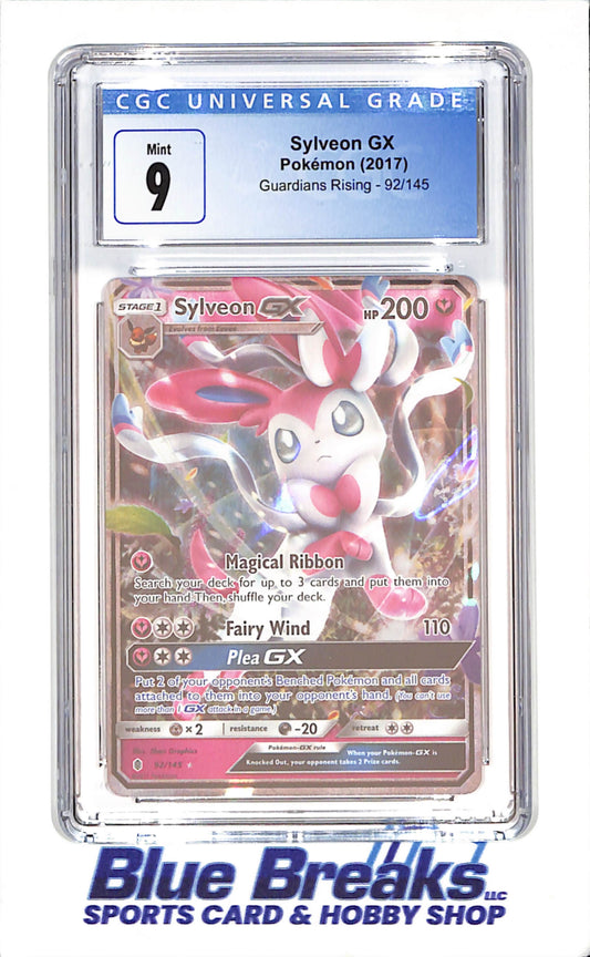 2017 Pokemon - Syleon GX - Guardians Rising - CGC 9 - 92/145