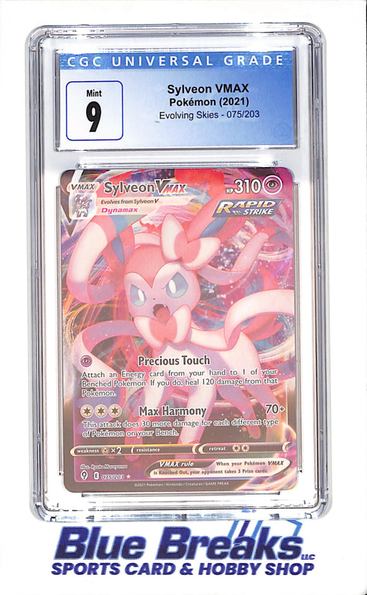 2021 Pokemon - Sylveon VMAX - Evolving Skies - CGC 9 - 075/203