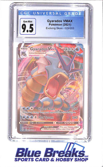 2021 Pokemon - Gyarados VMAX - Evolving Skies - CGC 9.5 - 029/203