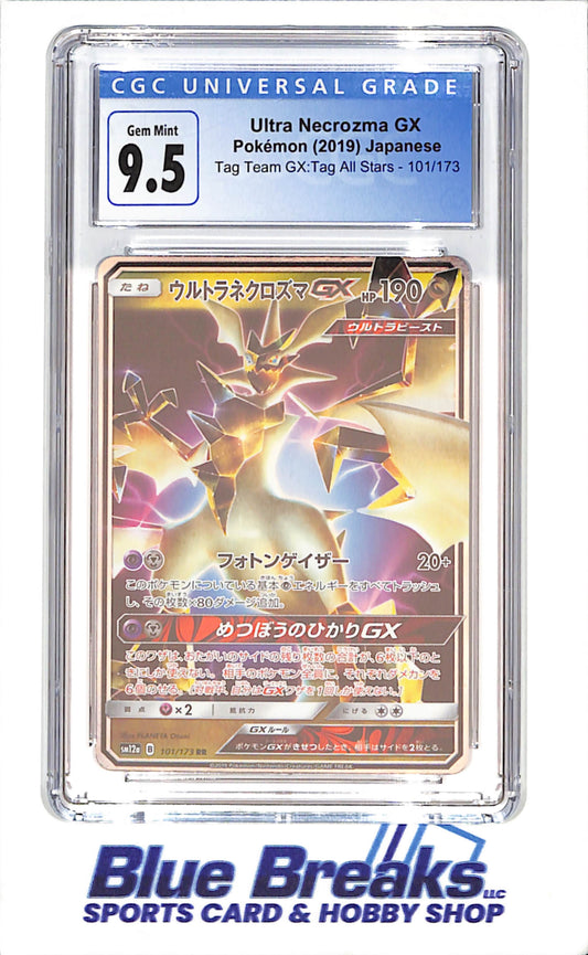 2019 Pokemon - Ultra Necrozma GX - Japanese - Tag Team GX:Tag All Stars - CGC 9.5 - 101/173