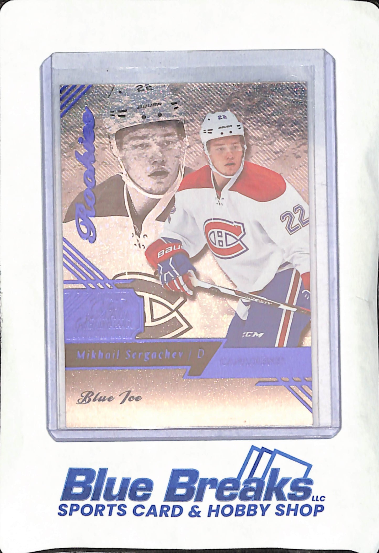 2016-17 Fleer Flair Showcase - Mikhail Sergachev - Blue Ice - 37/199 - Montreal Canadiens