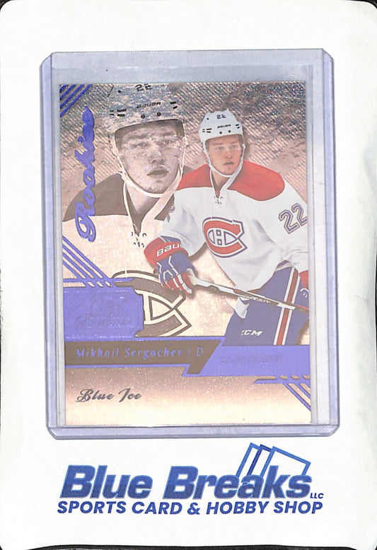 2016-17 Fleer Flair Showcase - Mikhail Sergachev - Blue Ice - 37/199 - Montreal Canadiens