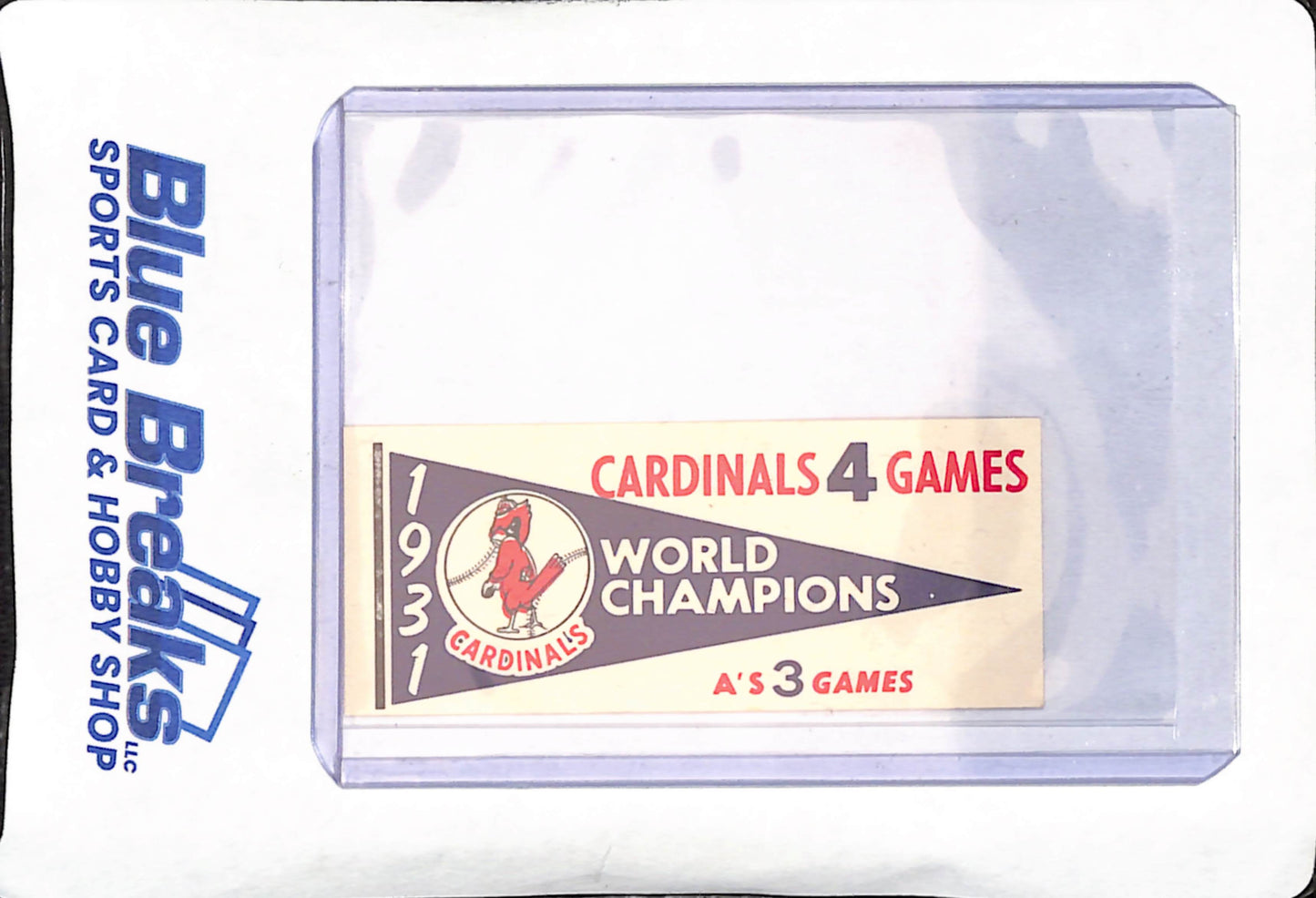 1961 Fleer World Series Pennant Decals - 1931 Cardinals - St. Louis Cardinals - Baseball
