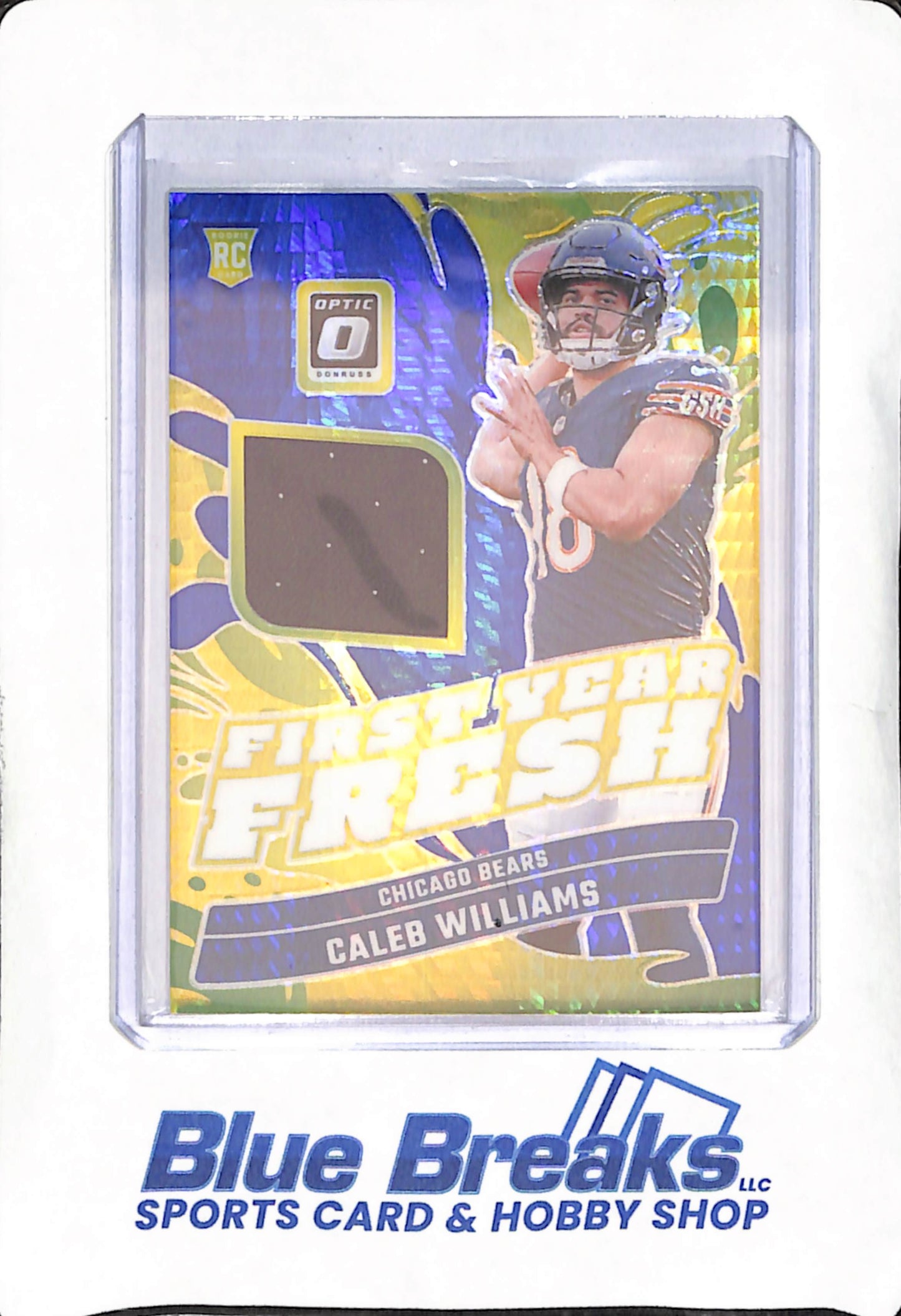 2024 Panini Donruss Optic - Caleb Williams - First Year Fresh Relic - Chicago Bears - Football - RC - #FYF-CWS