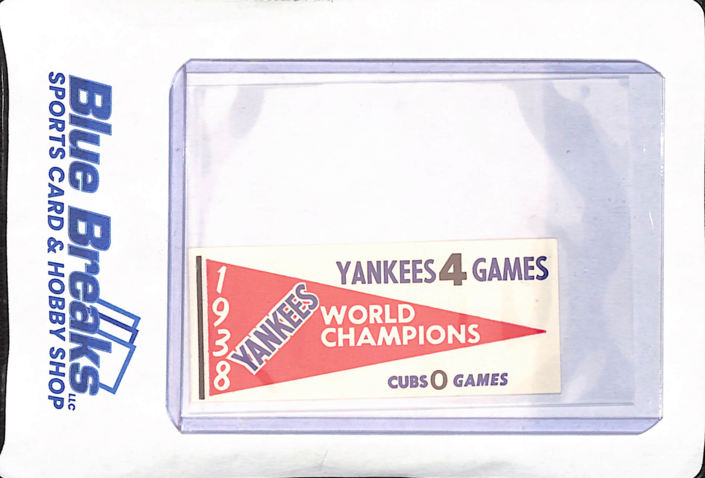 1961 Fleer World Series Pennant Decals - 1938 Yankees - New York Yankees - Baseball