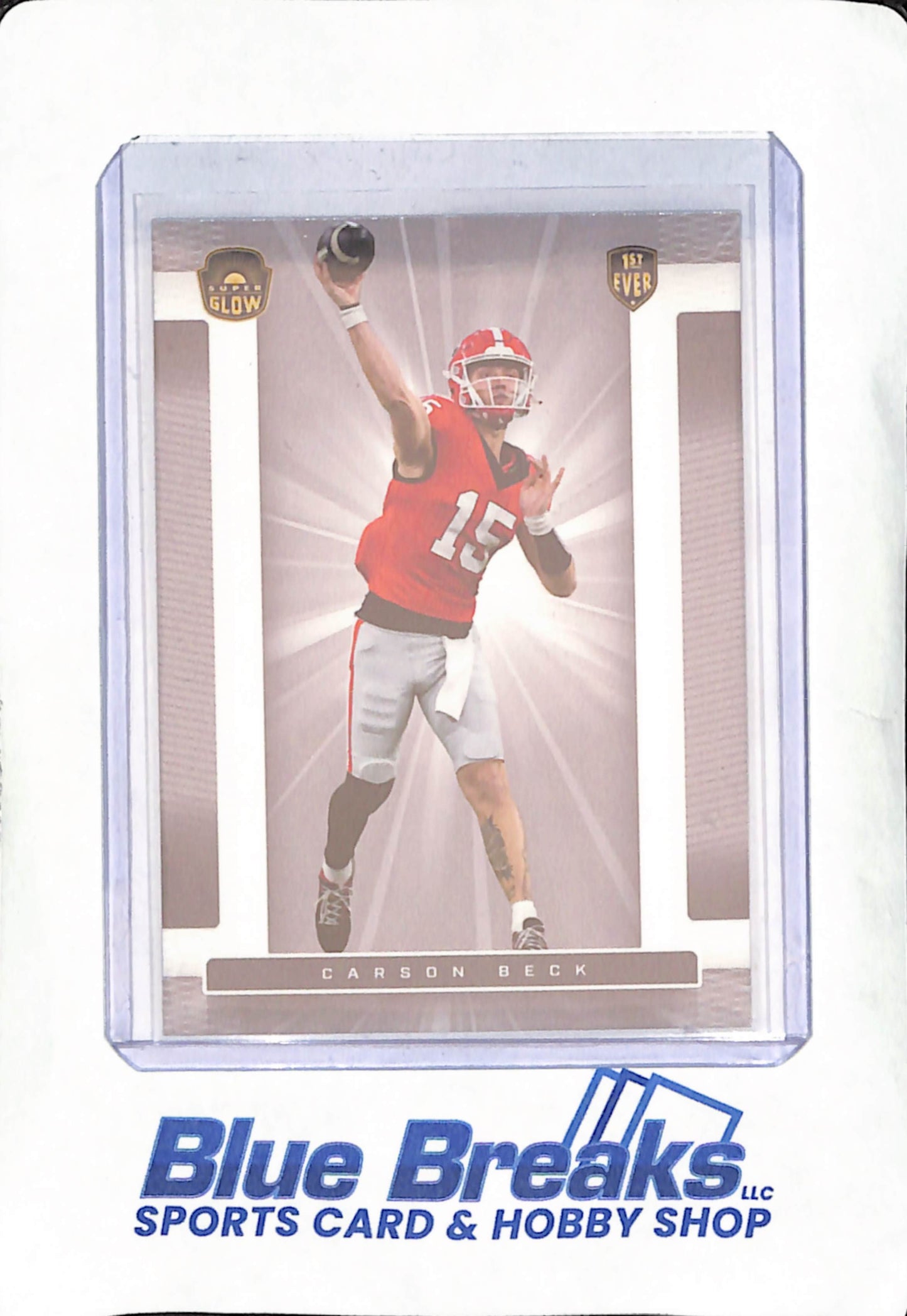2022 Super Products - Carson Beck - Super Glow - 1st Ever - Georgia Bulldogs - Football - #GLOW-U12