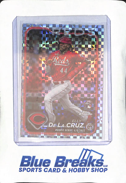 2024 Topps Chrome - Elly De La Cruz - X-Fractor Rookie Debut - Cincinnati Reds - Baseball - #USC150