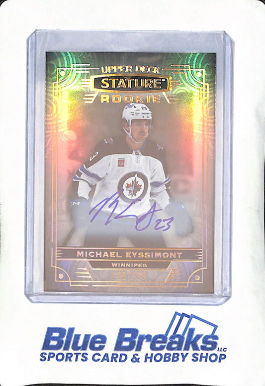 2022-23 Upper Deck Stature - Michael Eyssimont - Rookie Autograph - 139/199 - Winnipeg Jets - Hockey - #117