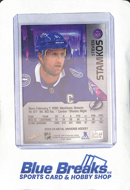 2023-24 Metal Universe Hockey - Steven Stamkos - Precious Metal Gems - Red - 73/100 - Tampa Bay Lightning - Hockey - #001